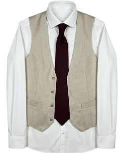 Corneliani Mens Gray and White Mixed Pattern Fully-Canvassed Peak Lapel Classic Fit 3-Piece Wool Suit - 36S