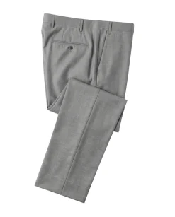 Corneliani Mens Light Gray Textured Fully-Canvassed Peak Lapels Classic Fit 3-Piece Wool Silk Suit - 40L