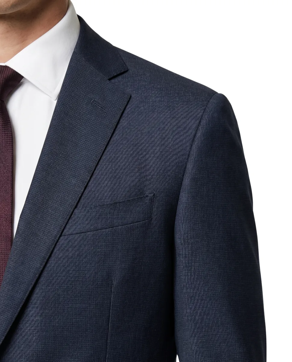 Corneliani Mens Navy Pinstripe Fully-Canvassed Notch Lapels Slim Fit 2 Button Wool Suit - 44R