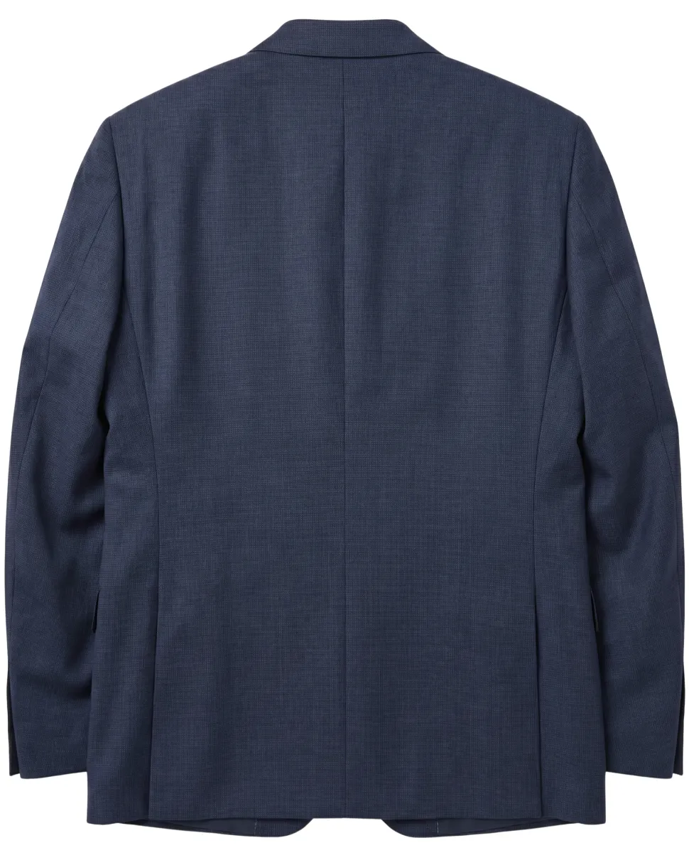 Corneliani Mens Navy Pinstripe Fully-Canvassed Notch Lapels Slim Fit 2 Button Wool Suit - 44R