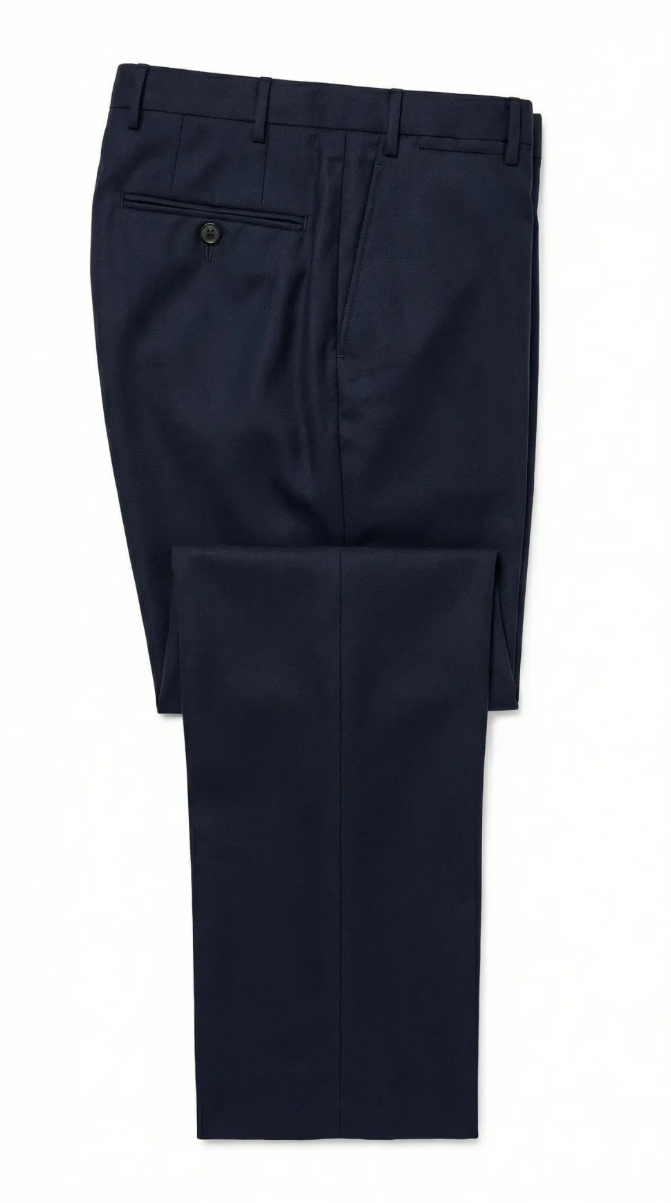 Corneliani Mens Solid Midnight Blue Fully-Canvassed Peak Lapels Slim Fit 3-Piece Wool Suit - 38R