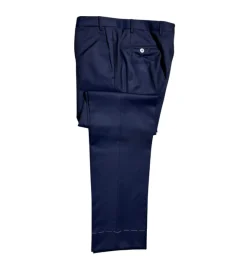 Corneliani Mens Solid Navy Fully-Canvassed Shawl Lapel Slim Fit 3-Piece Wool Tuxedo - 38S