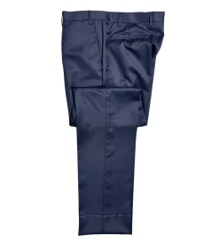 Corneliani Mens Solid Navy Fully-Canvassed Peak Lapel Slim Fit 3-Piece Wool Tuxedo - 42R