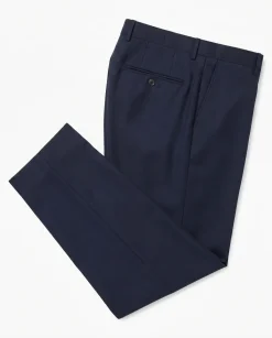 Corneliani Mens Solid Navy Fully-Canvassed Shawl Lapels Slim Fit 3-Piece Wool Suit - 40R