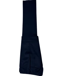 Corneliani Mens Solid Navy Fully-Canvassed Notch Lapels Classic Fit 3-Piece Wool Suit - 38R