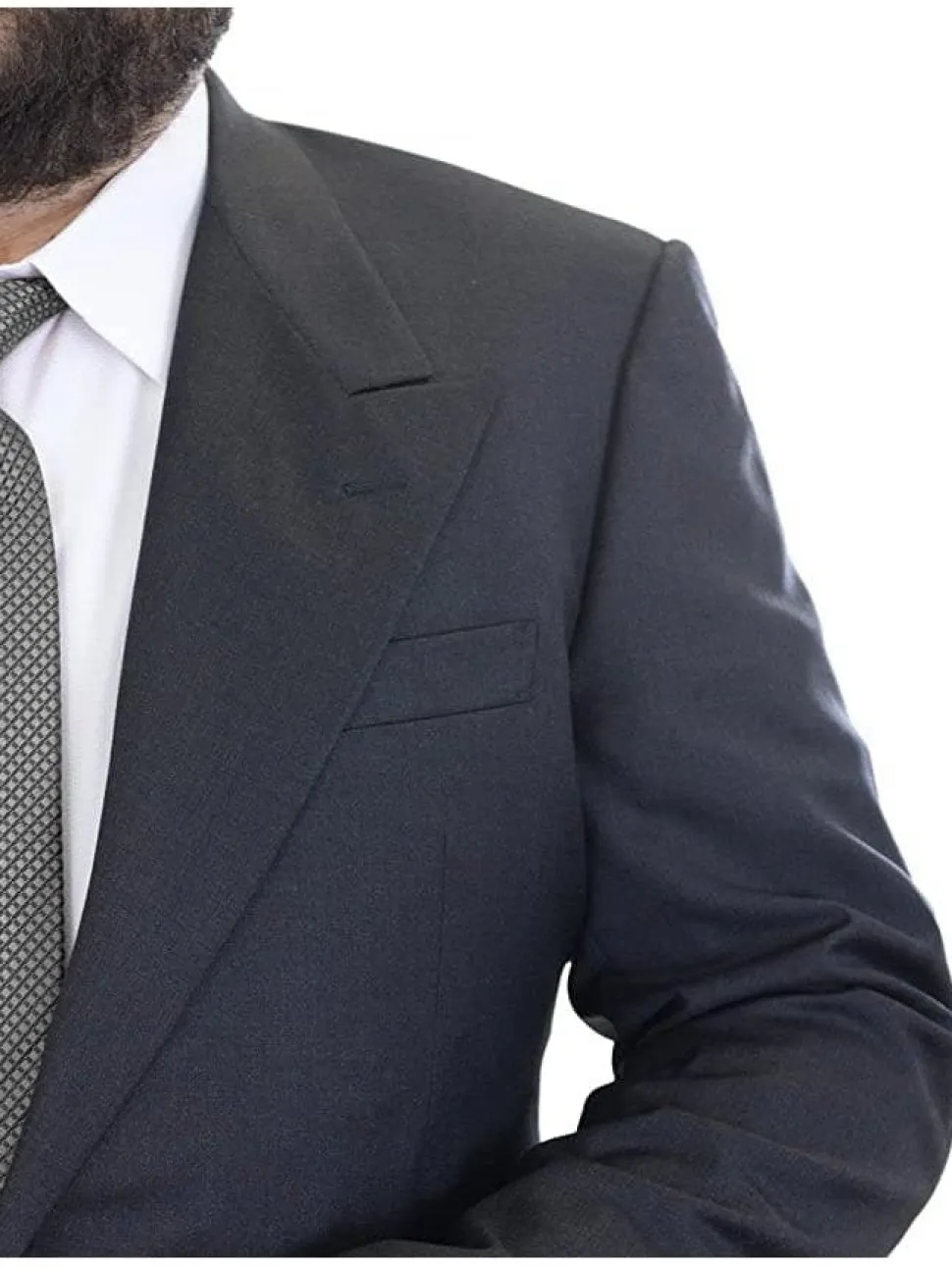 Corneliani 48R 60 Gray Super 130's Wool Morning Tuxedo Suit with Peak Lapels