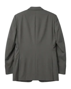 Designer Suit 299 Gray Wool Slim Fit Notch Lapel 2-Button Suit