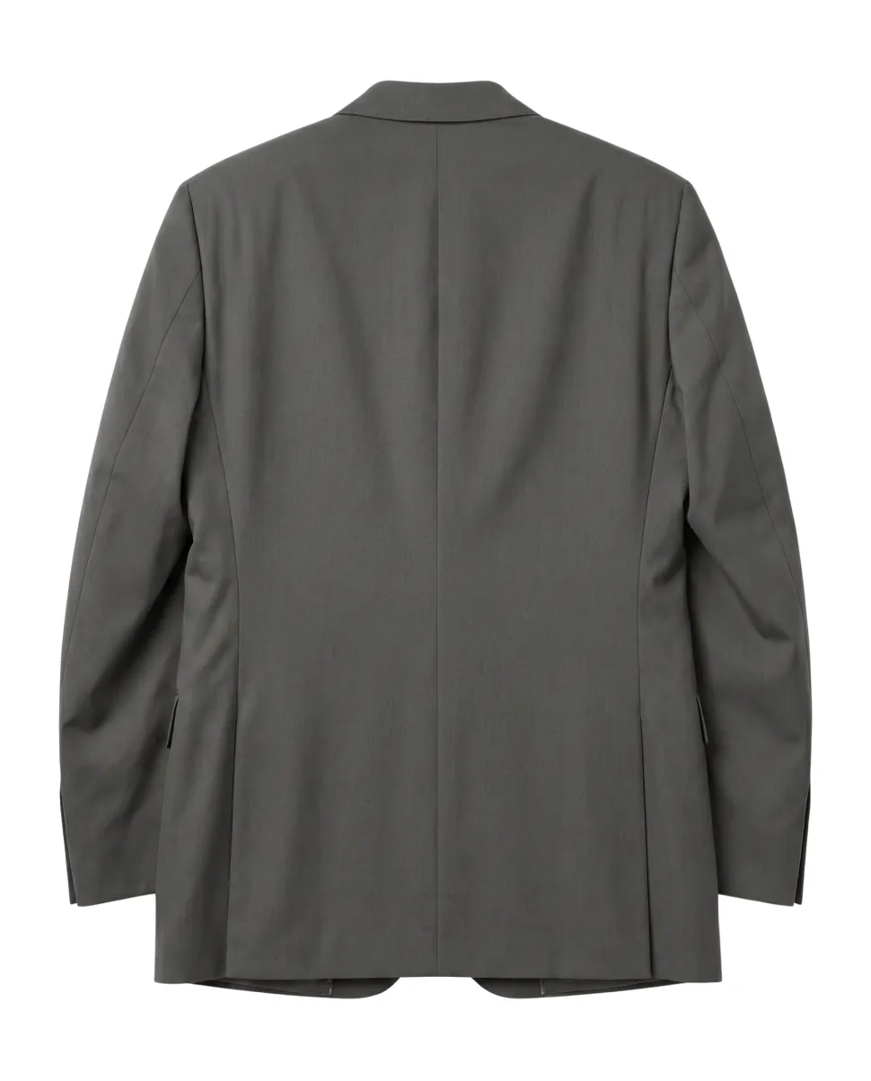 Designer Suit 299 Gray Wool Slim Fit Notch Lapel 2-Button Suit