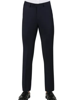 Di'nucci Slim Fit Navy Woven Notch Lapel Wool Blend Suit