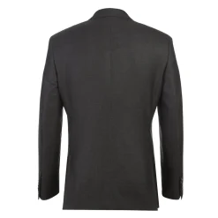 English Laundry Brown Weave Slim Fit Notch Lapel Wool Suit With Patch Pockets