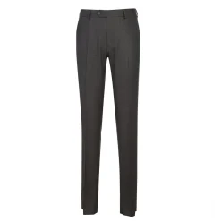 English Laundry Brown Weave Slim Fit Notch Lapel Wool Suit With Patch Pockets