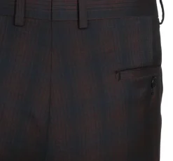English Laundry Dark Navy With Burgundy Check Slim Fit 2 Button Stretch Suit