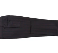 English Laundry Dark Navy With Burgundy Check Slim Fit 2 Button Stretch Suit