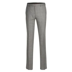 English Laundry Gray Glen Plaid Slim Fit Peak Lapel Double-Breasted Wool Suit