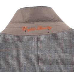 English Laundry Gray Glen Plaid Slim Fit Peak Lapel Double-Breasted Wool Suit