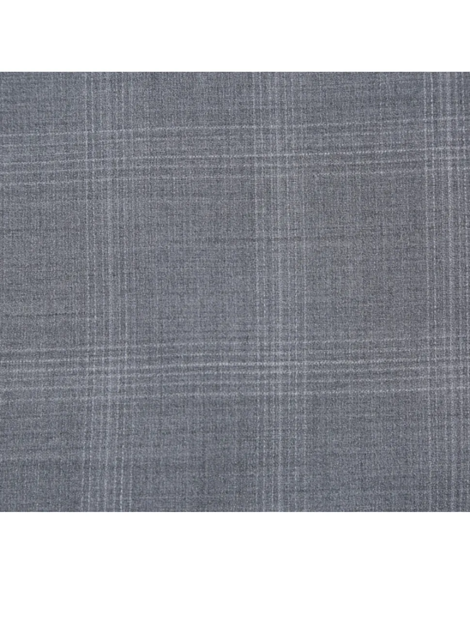 English Laundry Light Gray Plaid Slim Fit Notch Lapel Wool Blend Stretch 2 Button Suit