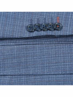 English Laundry Slim Fit Two Button Pale Blue Wool Notch Lapel Suit