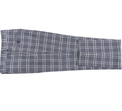 English Laundry Windowpane Check Gray Slim Fit Peak Lapel Stretch 2 Button Suit