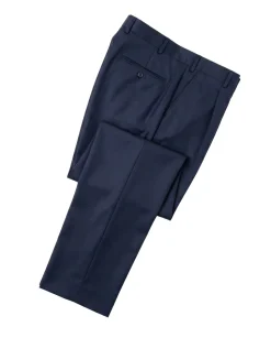 Extrema Solid Blue Regular Fit Reda Wool 3-Piece Suit
