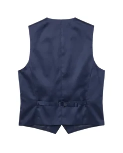 Extrema Solid Blue Regular Fit Reda Wool 3-Piece Suit