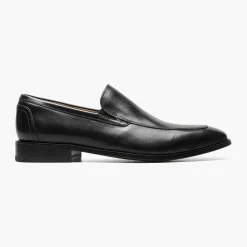 Florsheim Mens Conetta Black Slip On Loafer Leather Dress Shoes