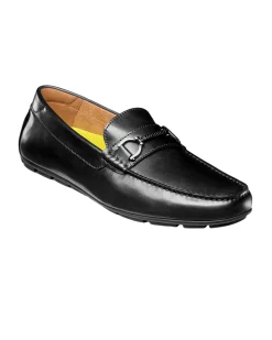 Florsheim Mens Motor Black Slip On Bit Driver Loafer Leather Dress Shoes