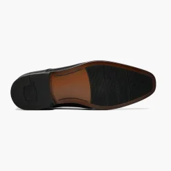 Florsheim Mens Postino Black Lace-up Oxford Leather Dress Shoes