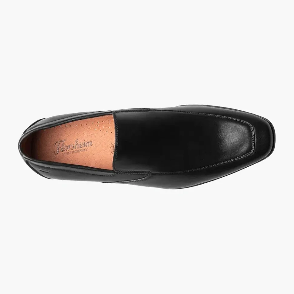 Florsheim Mens Postino Black Slip-on Loafer Leather Dress Shoes