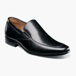 Florsheim Mens Postino Black Slip-on Loafer Leather Dress Shoes
