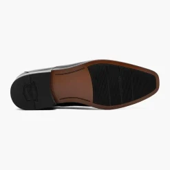 Florsheim Mens Postino Black Slip-on Loafer Leather Dress Shoes
