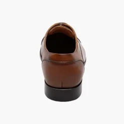 Florsheim Mens Postino Cognac Brown Oxford Cap Toe Leather Dress Shoes