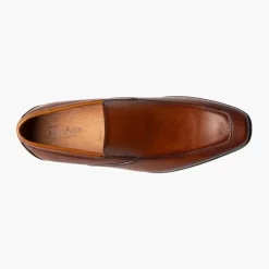 Florsheim Mens Postino Cognac Brown Slip On Loafer Leather Dress Shoes