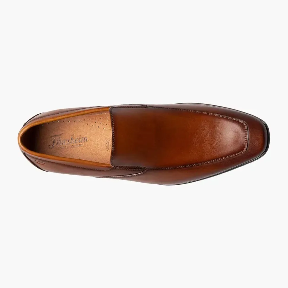 Florsheim Mens Postino Cognac Brown Slip On Loafer Leather Dress Shoes