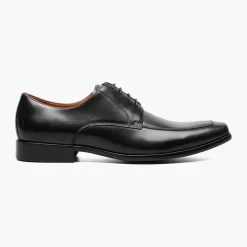 Florsheim Mens Solid Black Postino Moc Toe Oxford Leather Dress Shoes