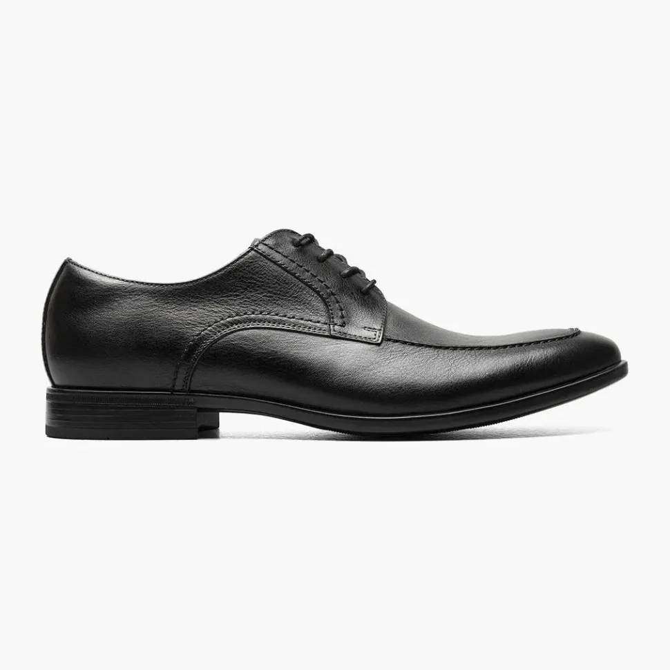 Florsheim Mens Zaffiro Black Lace Up Oxford Leather Dress Shoes