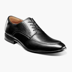 Florsheim Mens Zaffiro Black Lace Up Oxford Leather Dress Shoes