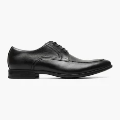 Florsheim Mens Zaffiro Black Lace Up Oxford Leather Dress Shoes