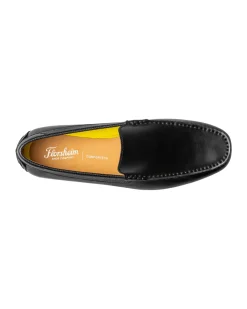 Florsheim Moc Toe Venetian Solid Black Loafer Leather Shoe