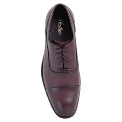 Florsheim Solid Dark Brown Cap Toe Oxford Leather Dress Shoes