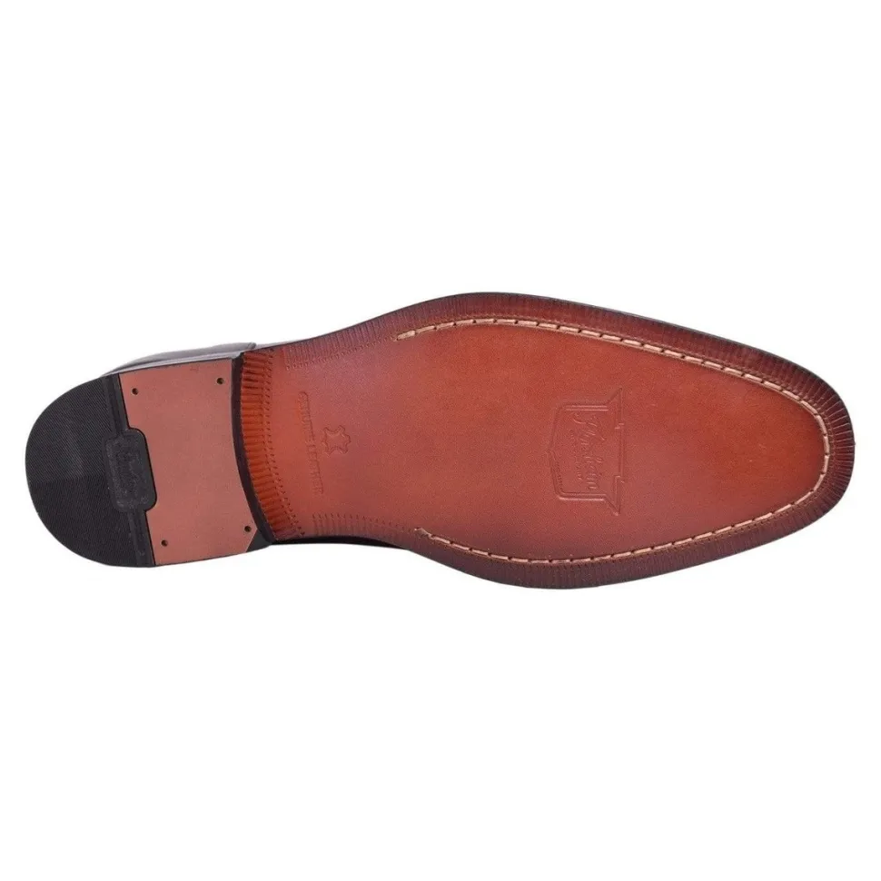 Florsheim Solid Dark Brown Cap Toe Oxford Leather Dress Shoes
