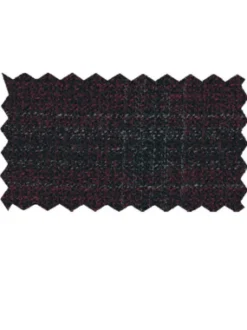 Giorgio Fiorelli Mens burgundy Plaid Classic Fit 2 Piece Suit