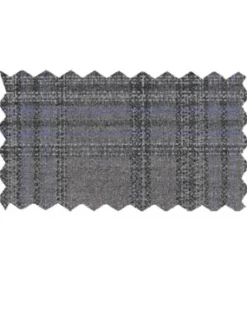 Giorgio Fiorelli Men's Light Gray Plaid Classic Fit Stretch Suit