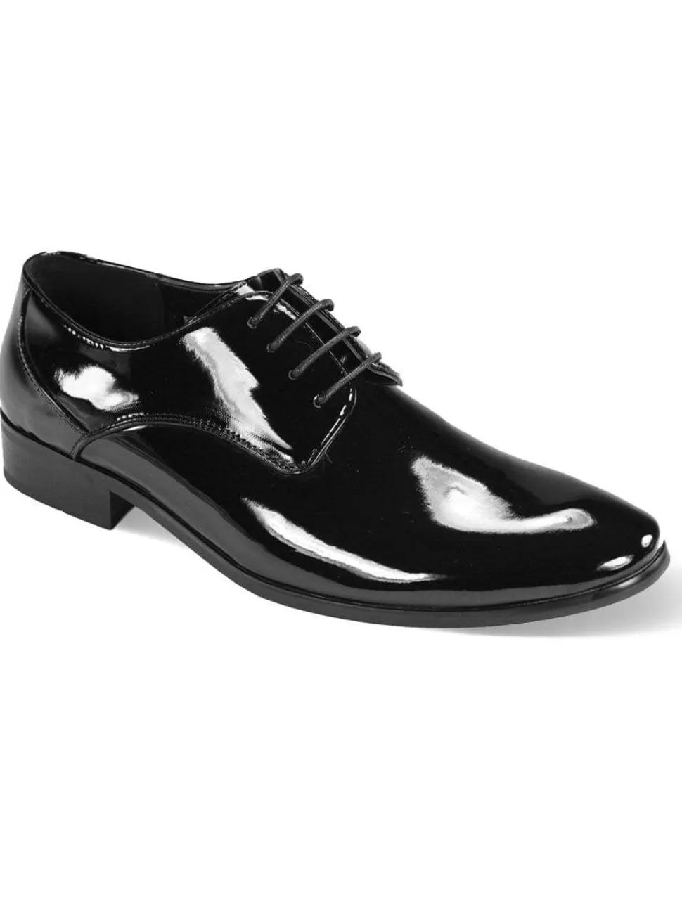 Harlem Knights Men's Black Patent Leather Tuxedo Dress Shoe