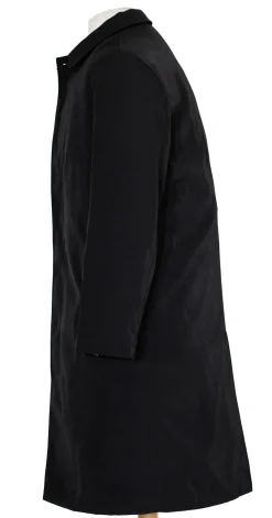 Hart Schaffner Marx Black Single Breasted Full Length Hooded Raincoat