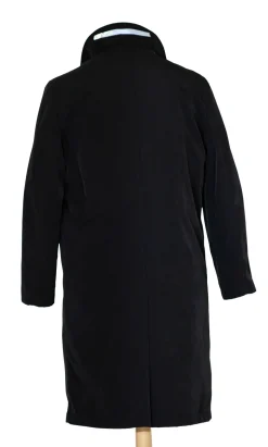 Hart Schaffner Marx Black Single Breasted Full Length Hooded Raincoat