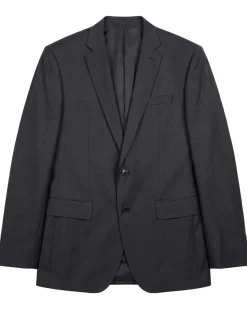 Hugo Boss Black Geometric Texture Slim Fit Notch Lapel Super 100’s Wool 2-Button Suit 42R