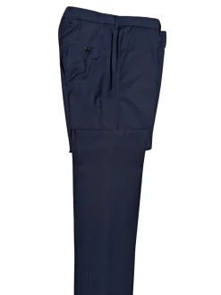 Hugo Boss Blue Pinstripe Notch Lapel Two-Button Stretch Wool Suit 38R