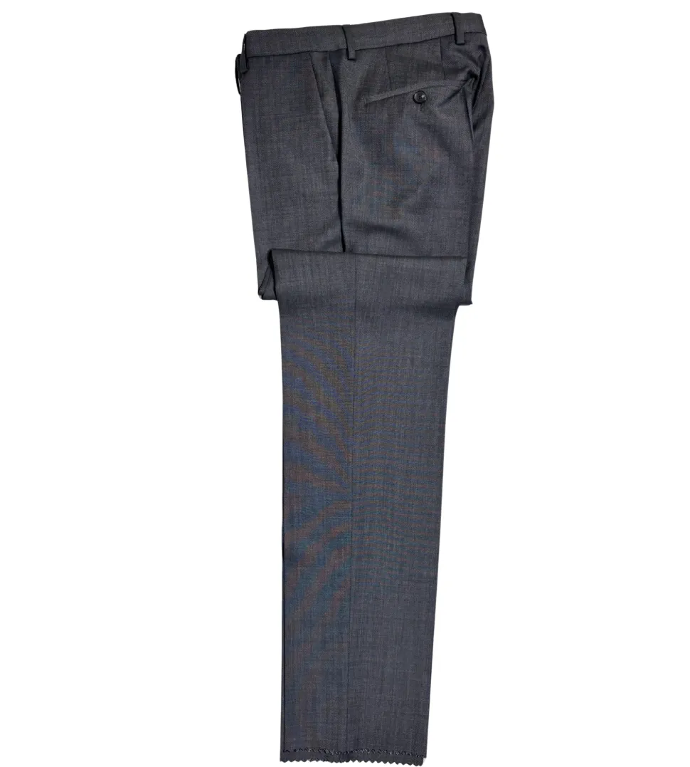 Hugo Boss Charcoal Modern Fit Two Button Closure Notch Lapel Wool Suit
