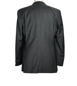 Hugo Boss Classic Fit Charcoal Micro-Check Notch Lapel Two Button Wool Suit