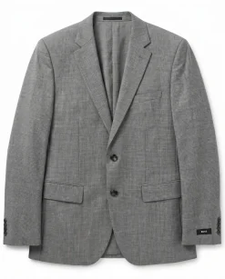 Hugo Boss Gray Glen Plaid Classic Fit Notch Lapel Wool 2-Button Suit 38S